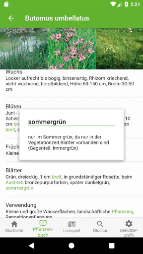AuGaLa Pflanzenbuch screenshot