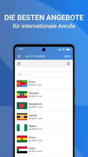 Telz — Internationale Anrufe screenshot