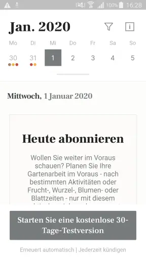 Aussaattage Maria Thun screenshot