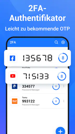 Authentifizierung: 2FA screenshot