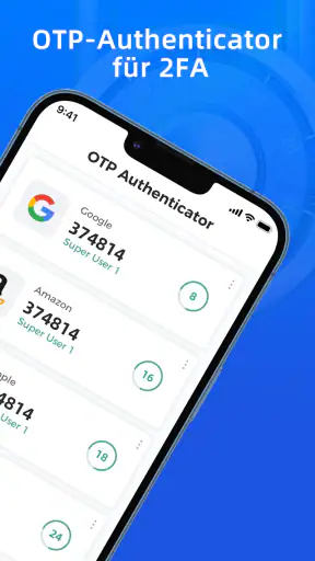 Authentifizierungs App - 2FA screenshot