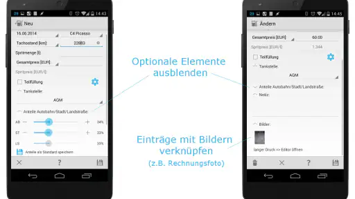 Auto-Kosten und Tankbuch PRO screenshot