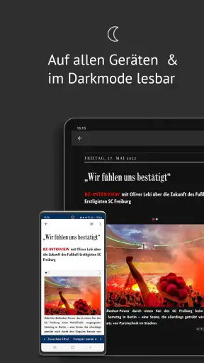 Badische Zeitung screenshot
