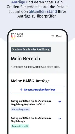 BAföG Digital screenshot
