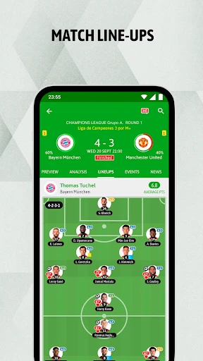 BeSoccer - Fußball Ergebnisse screenshot