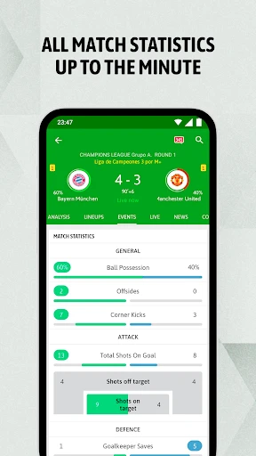 BeSoccer - Fußball Ergebnisse screenshot