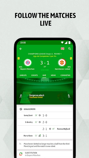 BeSoccer - Fußball Ergebnisse screenshot