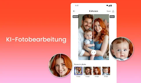 Bilder Schärfen mit AI Foto screenshot