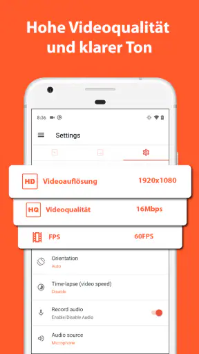 Bildschirmaufnahme: AZRecorder screenshot