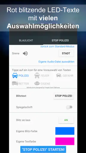 Blaulicht & STOP Polizei screenshot