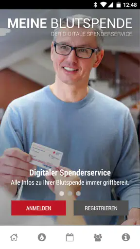Blutspende - Spenderservice screenshot