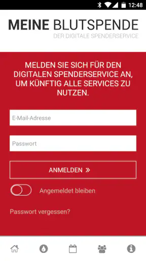 Blutspende - Spenderservice screenshot