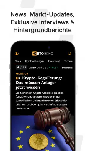 BTC-ECHO Bitcoin & Krypto News screenshot