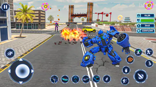 Bus Simulator Police Robot Car screenshot