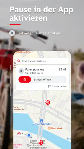 DB Call a Bike screenshot