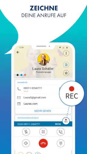 Callapp: Anrufer ID & Aufnahme screenshot