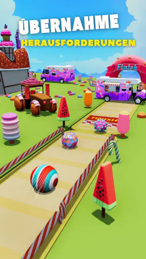 Candy Ball Run - Rolling Games screenshot