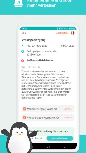 CARE Kita App screenshot