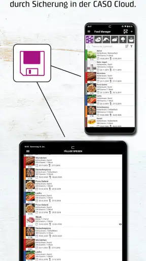 CASO Food Manager screenshot