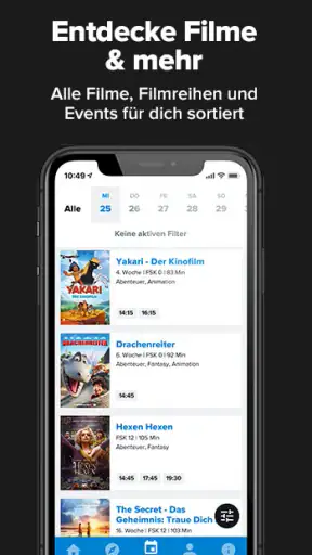 CINEPLEX Kinoprogramm screenshot