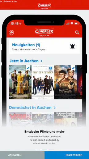 CINEPLEX Kinoprogramm screenshot