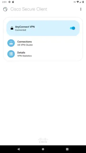 Cisco Secure Client-AnyConnect screenshot
