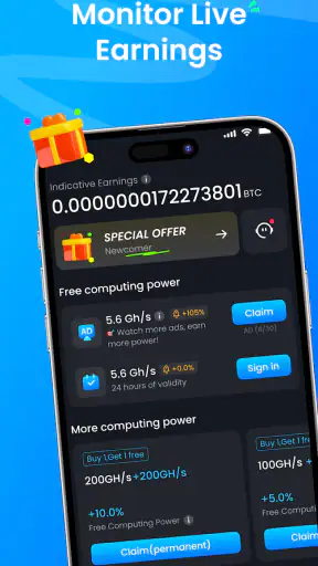 CloudMineX-Mining-App screenshot