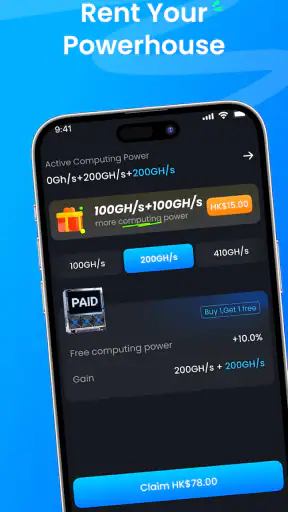 CloudMineX-Mining-App screenshot