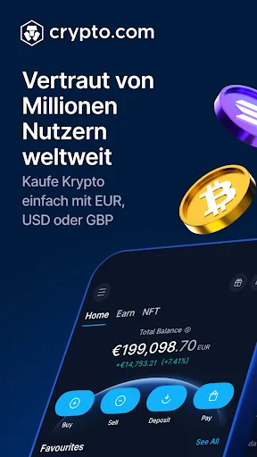 Crypto.com - Kaufe BTC ETH CRO screenshot