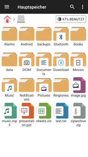 Dateimanager screenshot