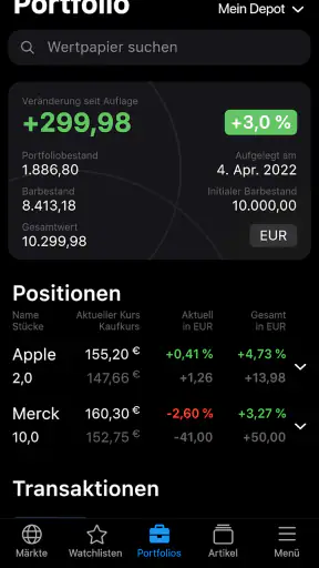 DER AKTIONÄR screenshot