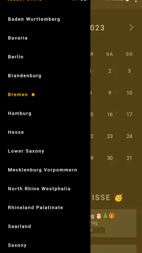 Deutschland Feiertag Kalendar screenshot