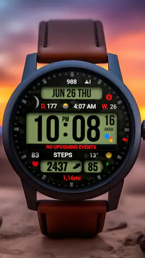 Dgt BigMod Informer Watch face screenshot