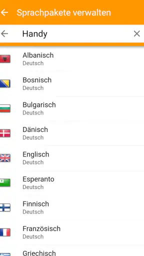 dict.cc Wörterbuch screenshot