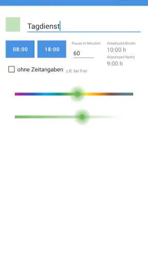 Dienstplan screenshot