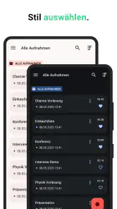 Diktiergerät screenshot