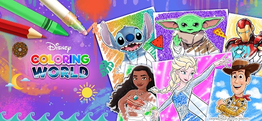 Disney Färbung Welt screenshot