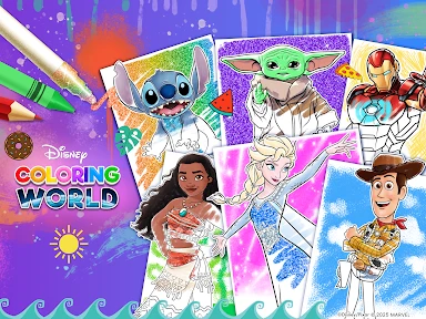 Disney Färbung Welt screenshot