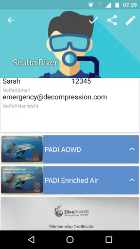DiveMate (Tauchlogbuch) screenshot