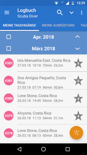 DiveMate (Tauchlogbuch) screenshot