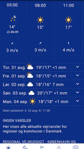 DMI Vejr screenshot