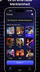 Donna KI Lied Musik Generator screenshot