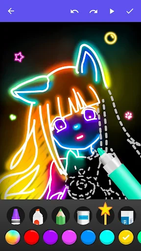 Draw Glow Comics screenshot