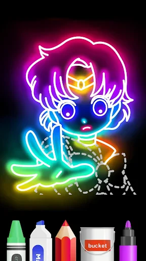Draw Glow Comics screenshot