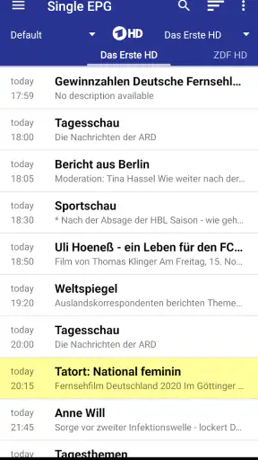 dream EPG Premium screenshot