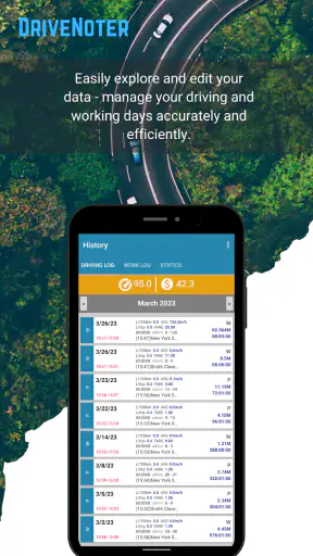 DriveNoter Fahrtenbuch screenshot