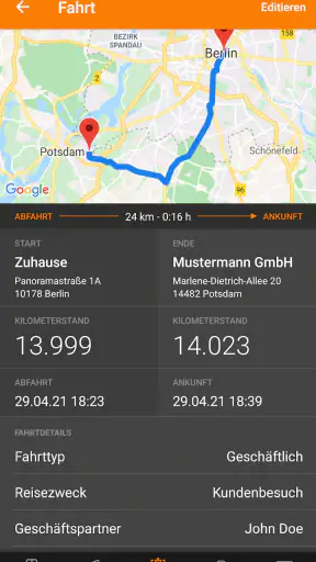 Driverslog Pro 2 - Fahrtenbuch screenshot