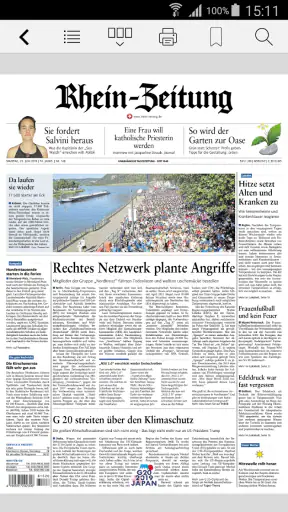 Rhein-Zeitung E-Paper & News screenshot