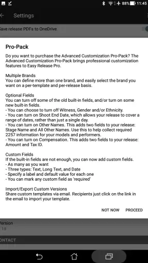 Easy Release Pro screenshot