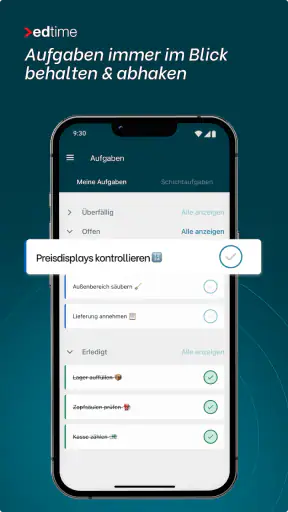 edtime Mitarbeiter-App screenshot
